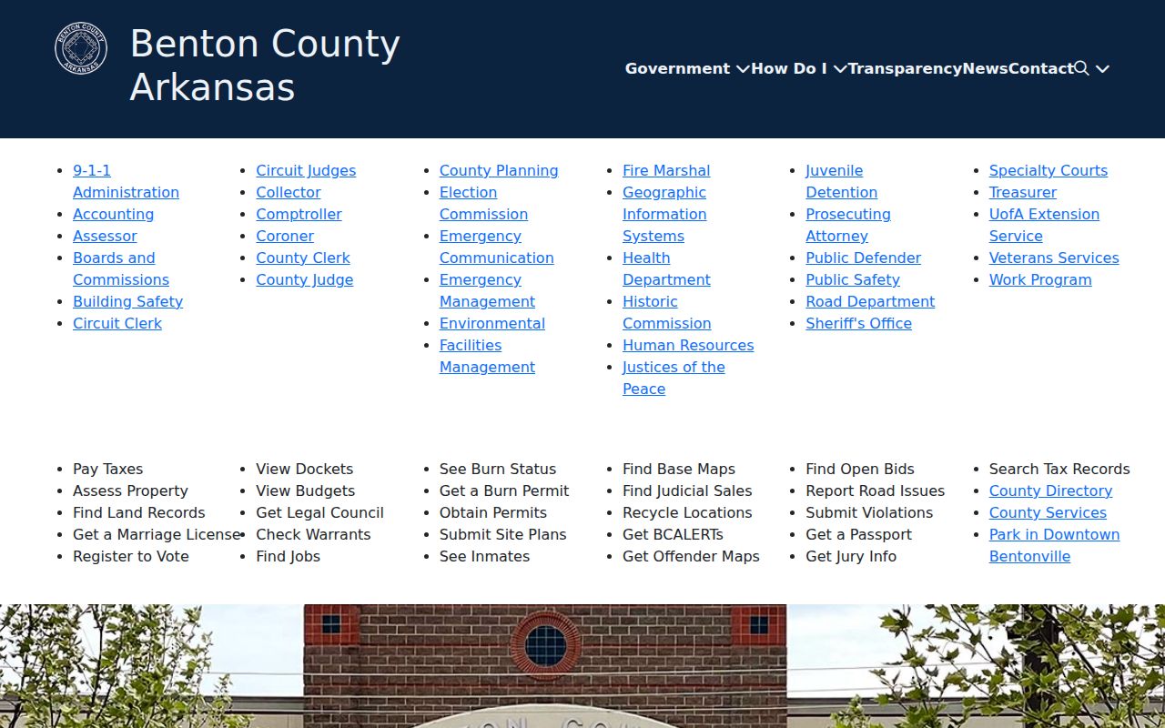 Springdale resident lookup through Benton County public records